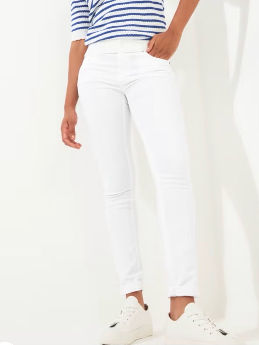 Joe Browns White High Waisted Slim Straight Stretch Jeans Plus Size 20W NWT